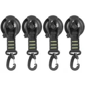 4PCS Crochet Ventouse D'ancrage de Tente et Voiture FONGWAN pour Camping Auvent Bâche