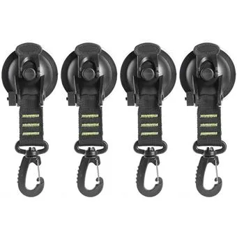 4PCS Crochet Ventouse D'ancrage de Tente et Voiture FONGWAN pour Camping Auvent Bâche