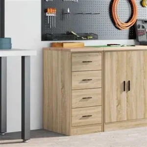 vidaXL Armoire de rangement de garage chêne sonoma 40x51x85cm bois pin