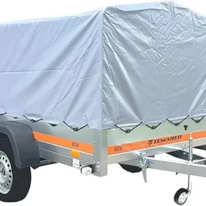 Tema Remorque bâchée basculante Double essieu 263X125cm ECO2612/2 Kipp
